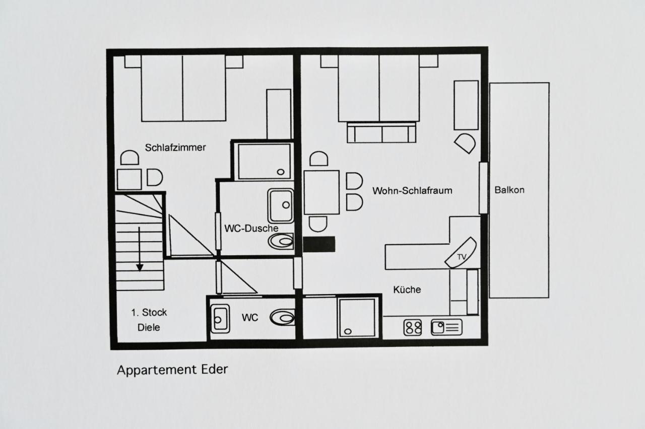 Appartement Eder Lähn Екстериор снимка